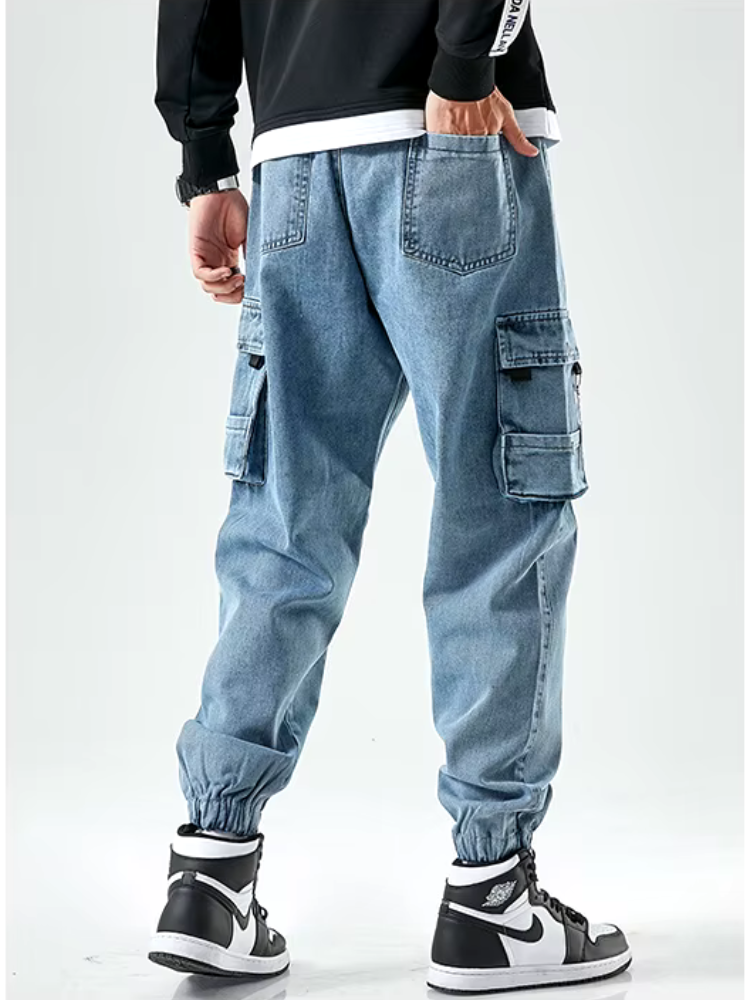 Pantalon jean cargo pour homme