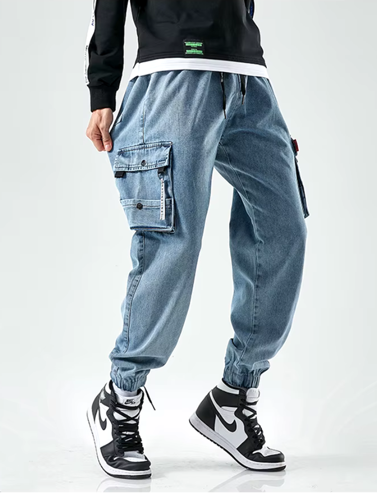 Pantalon jean cargo pour homme