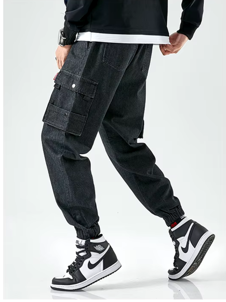 Pantalon jean cargo pour homme