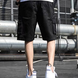 Short cargo noir homme