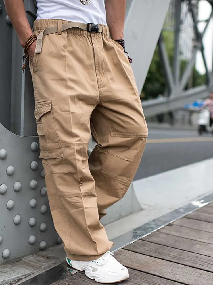 Pantalon cargo large pour homme