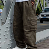 Pantalon cargo large pour homme