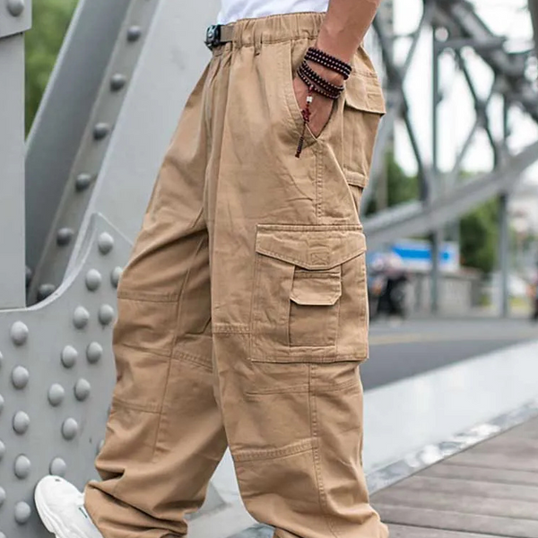 Pantalon cargo large pour homme