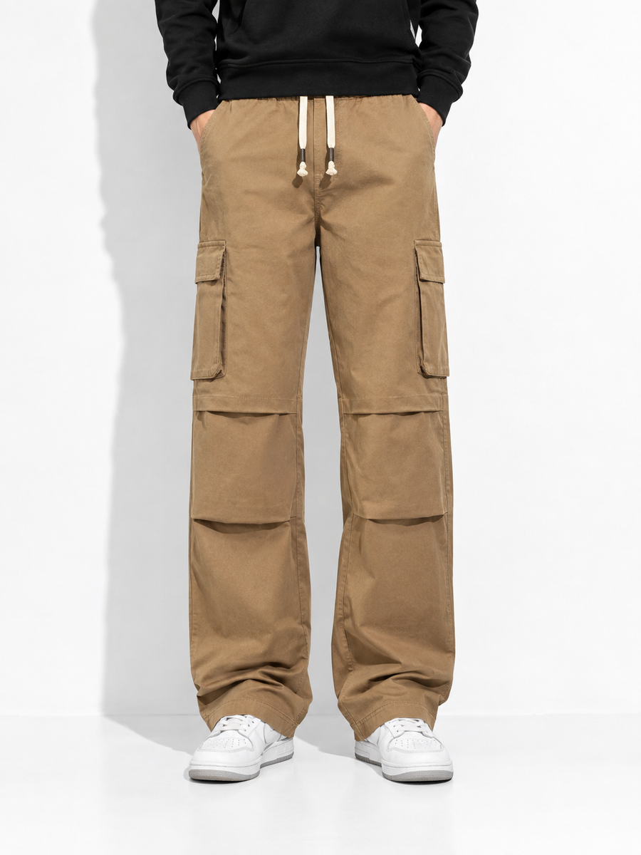 Pantalon cargo large homme