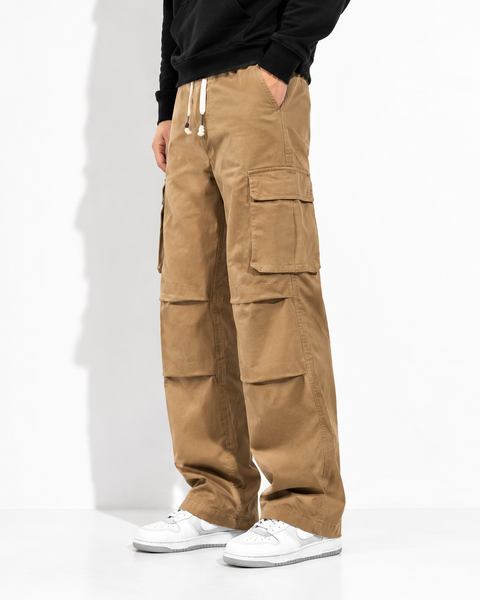 Pantalon cargo large homme