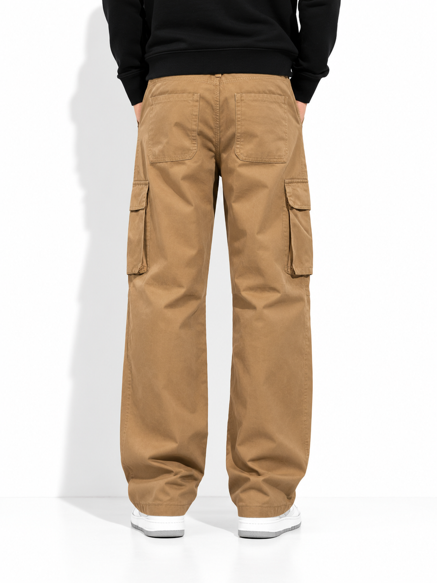 Pantalon cargo large homme