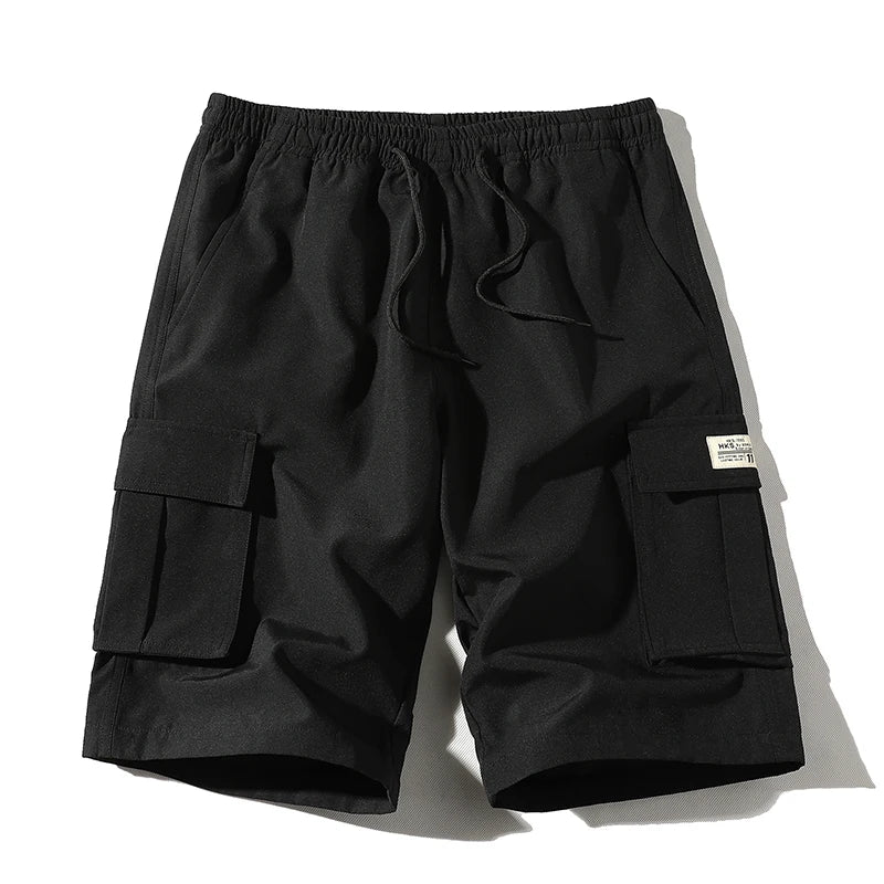 Short cargo noir homme