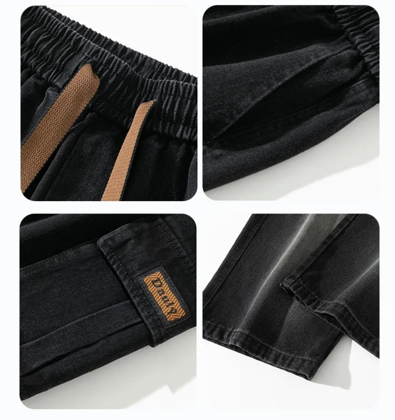 Jean cargo large homme