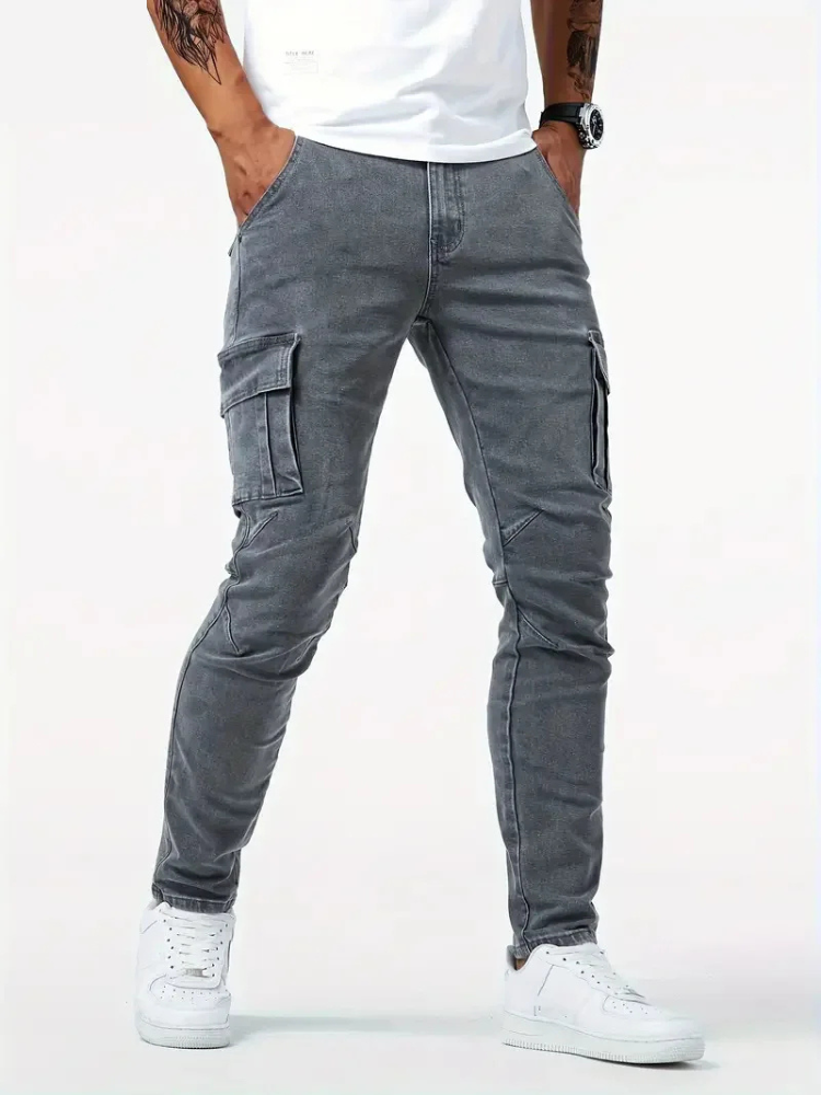 Jean cargo slim homme