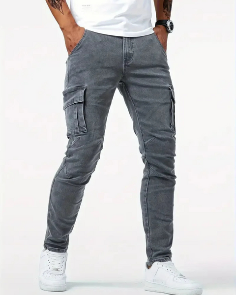 Jean cargo slim homme