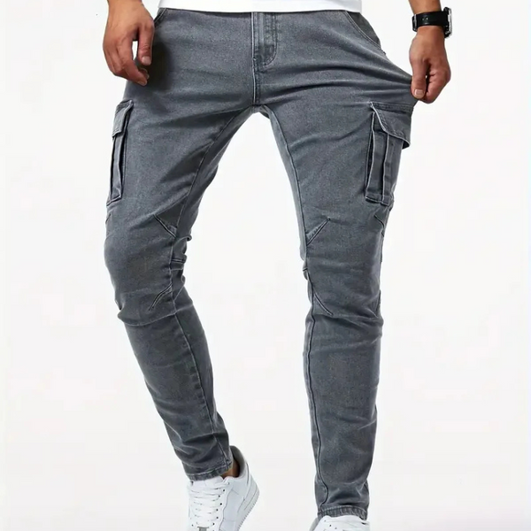 Jean cargo slim homme