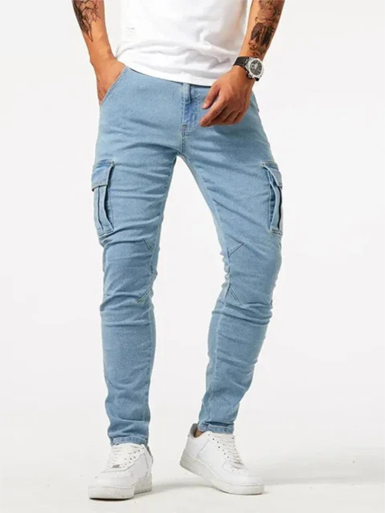 Jean cargo slim homme