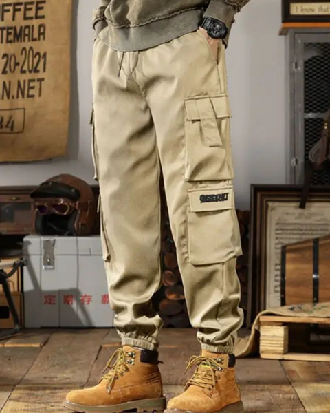 Pantalon cargo pour homme en coton