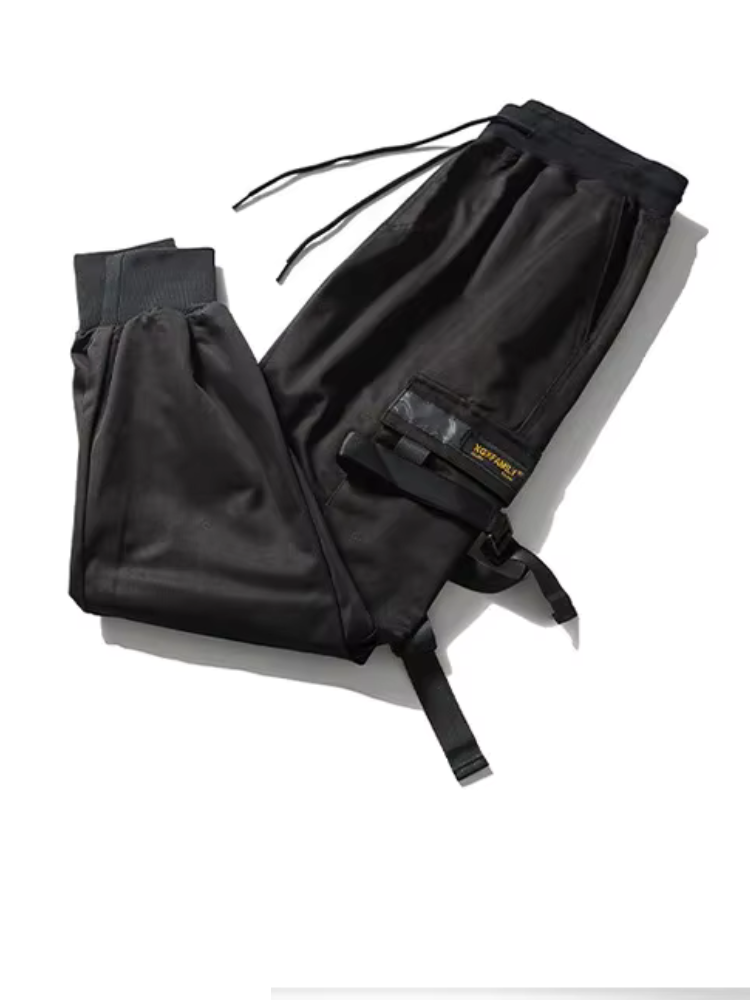 Pantalon cargo slim pour homme couleur noir