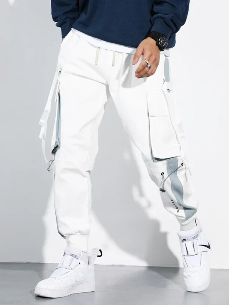 Essentials Pantalon cargo extensible à coupe droite