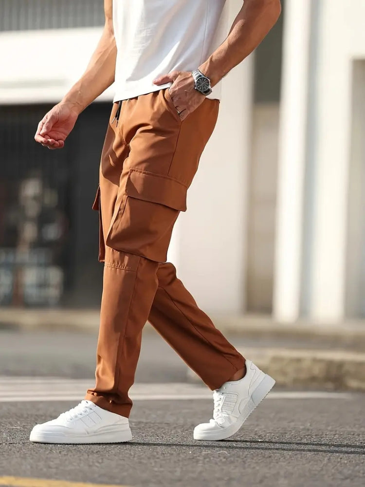 Tenue Avec Pantalon Cargo Homme Pantalon Cargo Orange Homme