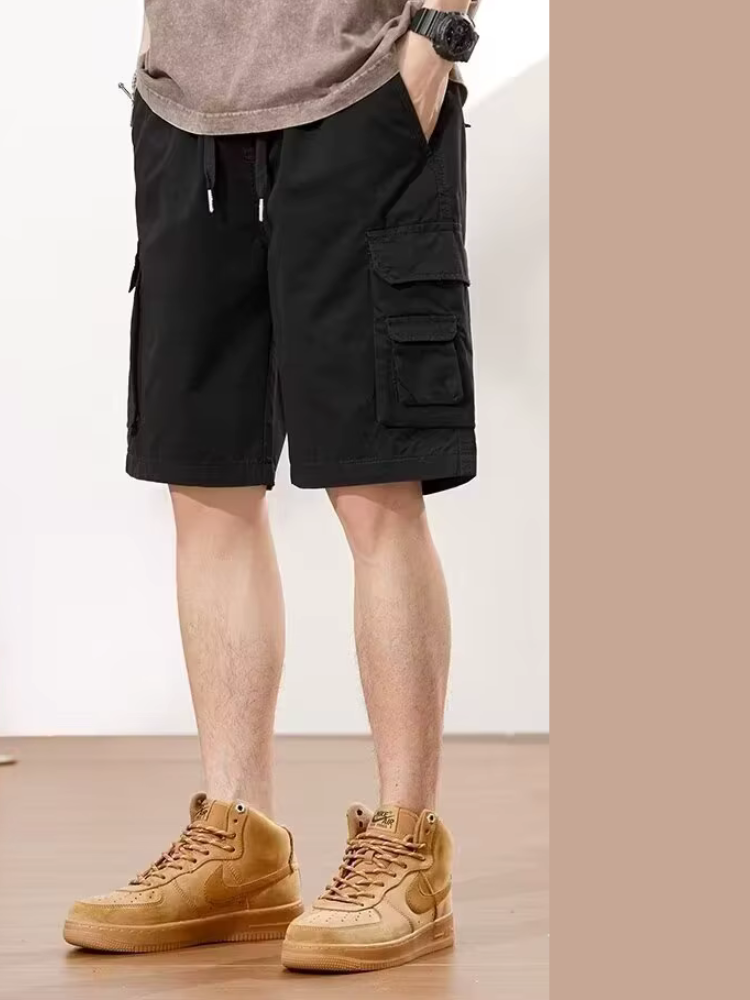 Short Cargo Homme Été - Bermuda Léger En Polyester Avec Poches - Coupe Décontractée - Taille S à 3XL - 9