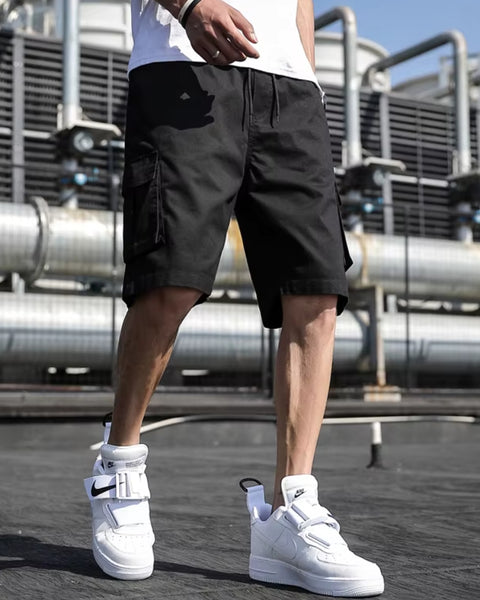 Short cargo noir homme